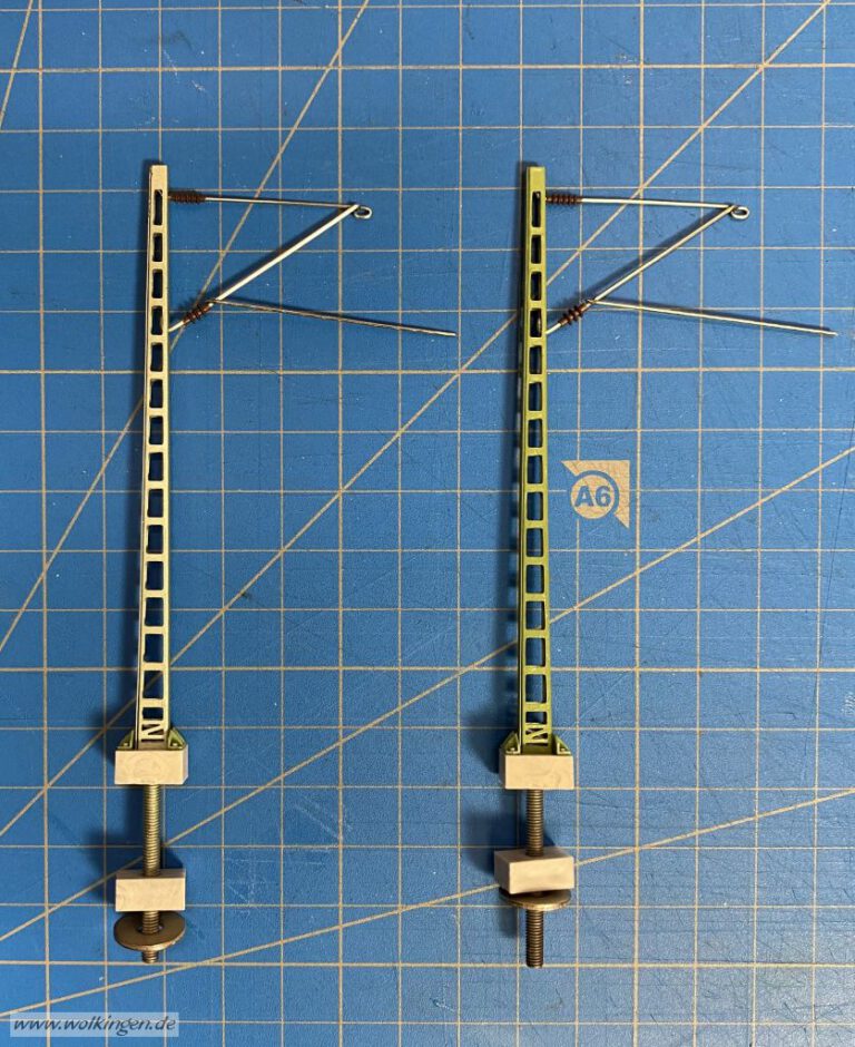 Oberleitung im Modell